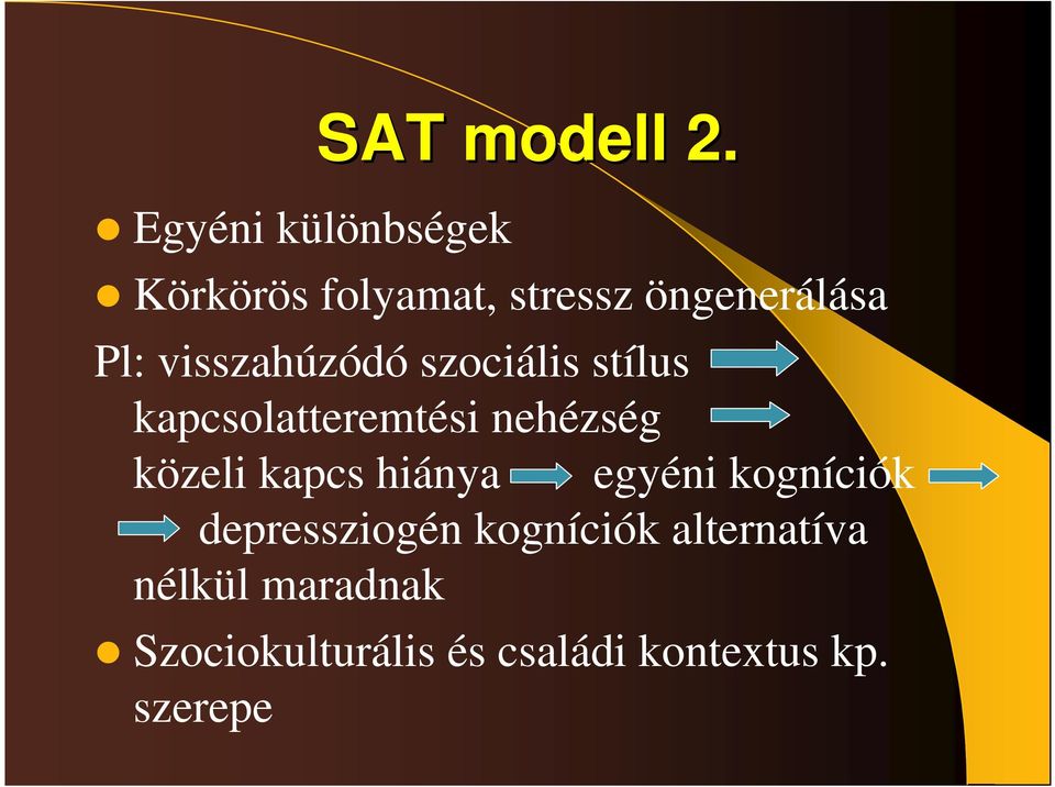 stílus kapcsolatteremtési nehézség közeli kapcs hiánya egyéni