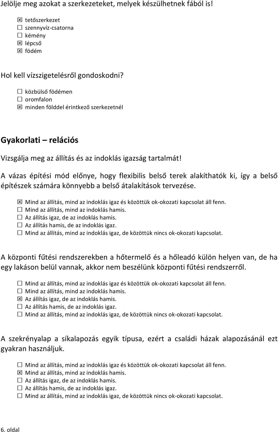 A vázas építési mód előnye, hogy flexibilis belső terek alakíthatók ki, így a belső építészek számára könnyebb a belső átalakítások tervezése.