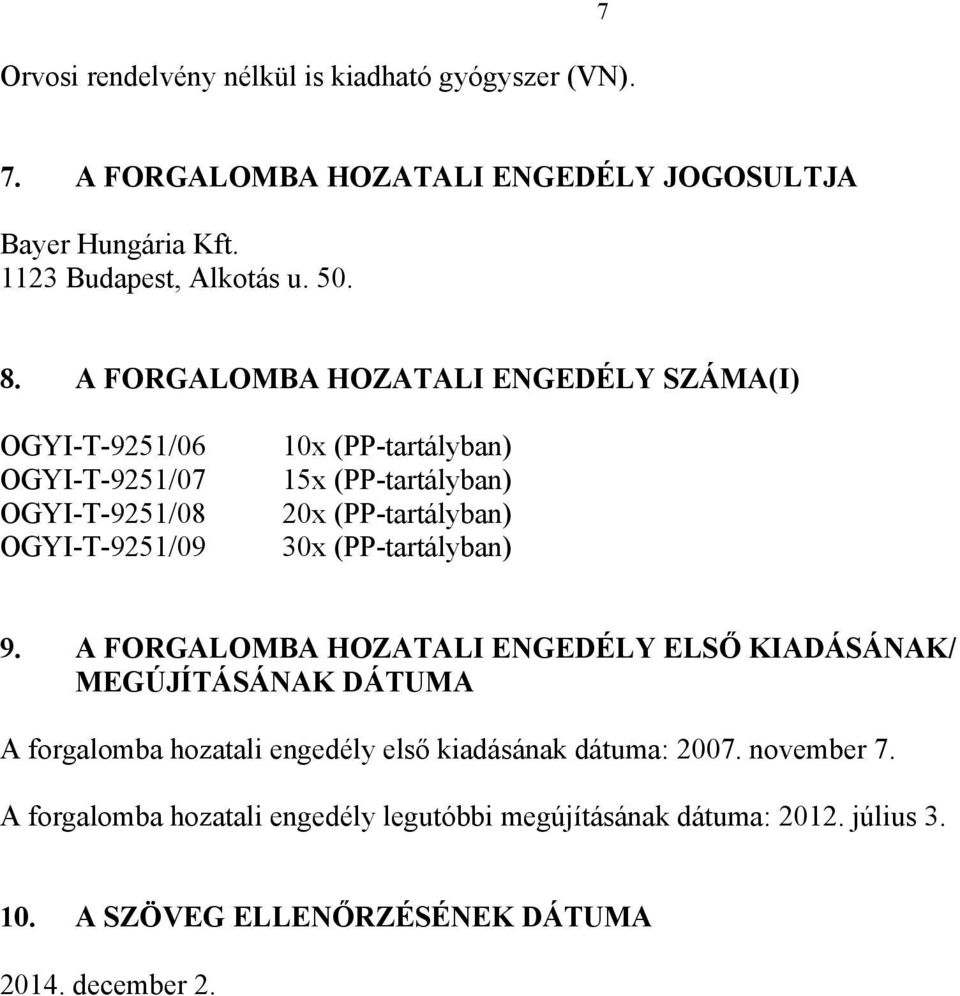 (PP-tartályban) 30x (PP-tartályban) 9.