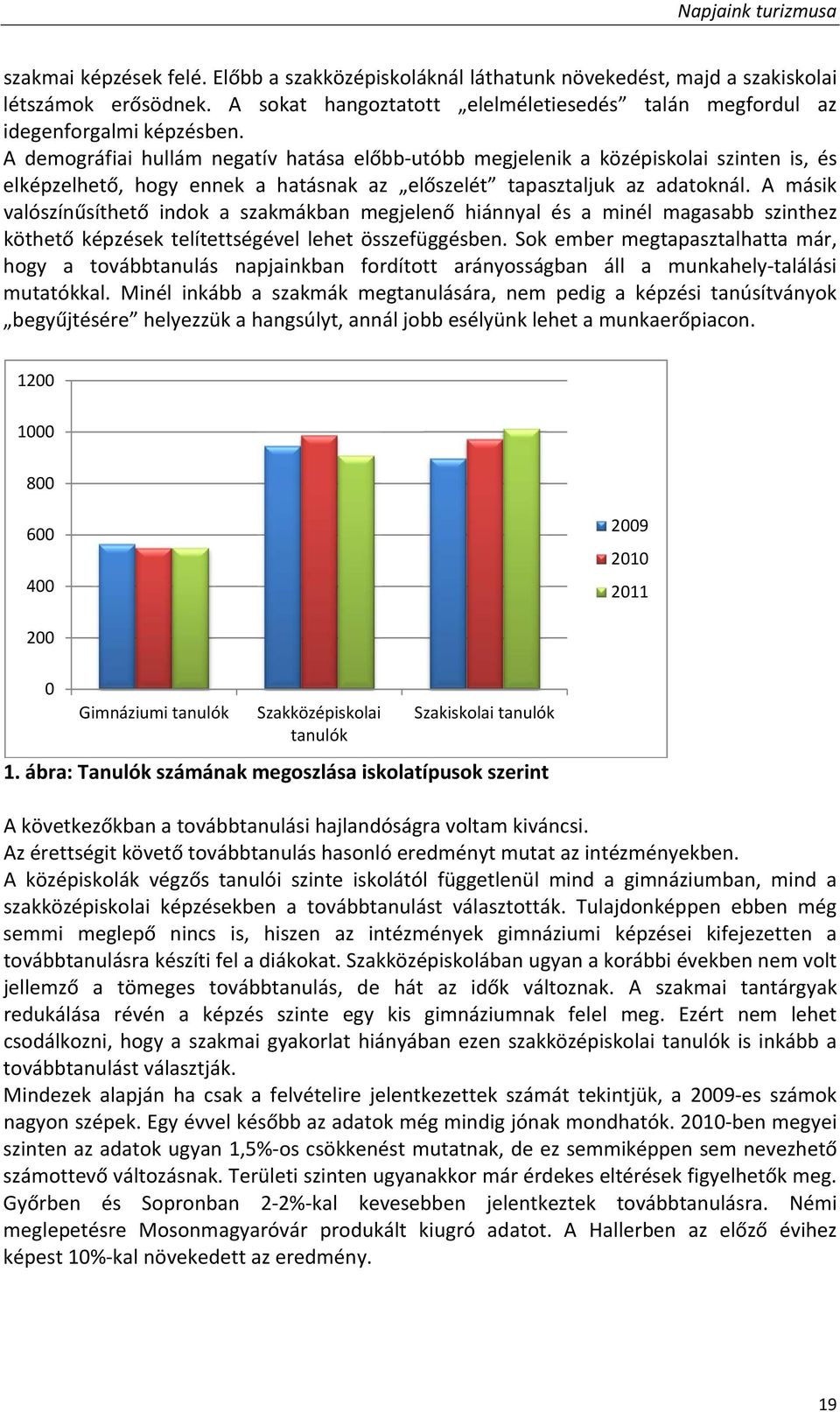 A demográfiai hullám negatív hatása előbb utóbb megjelenik a középiskolai szinten is, és elképzelhető, hogy ennek a hatásnak az előszelét tapasztaljuk az adatoknál.