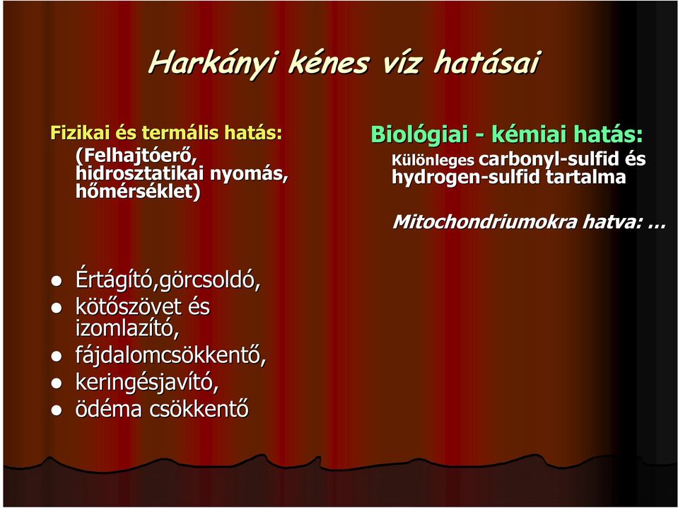 carbonyl-sulfid és hydrogen-sulfid tartalma Mitochondriumokra hatva: