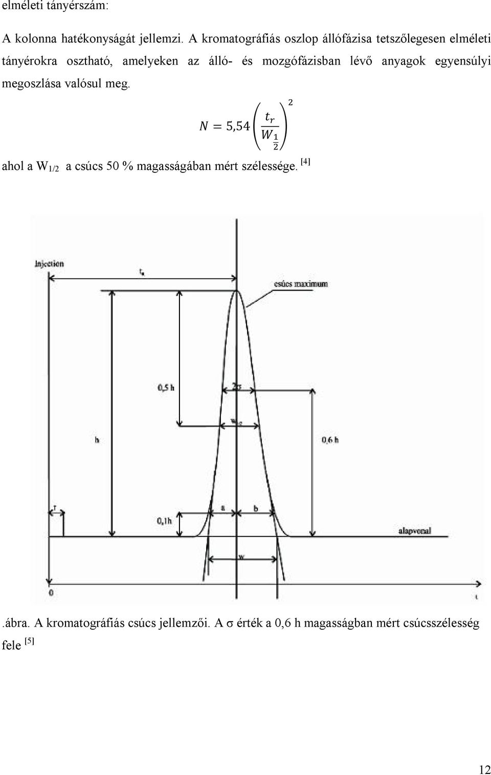 és mozgófázisban lévő anyagok egyensúlyi megoszlása valósul meg.