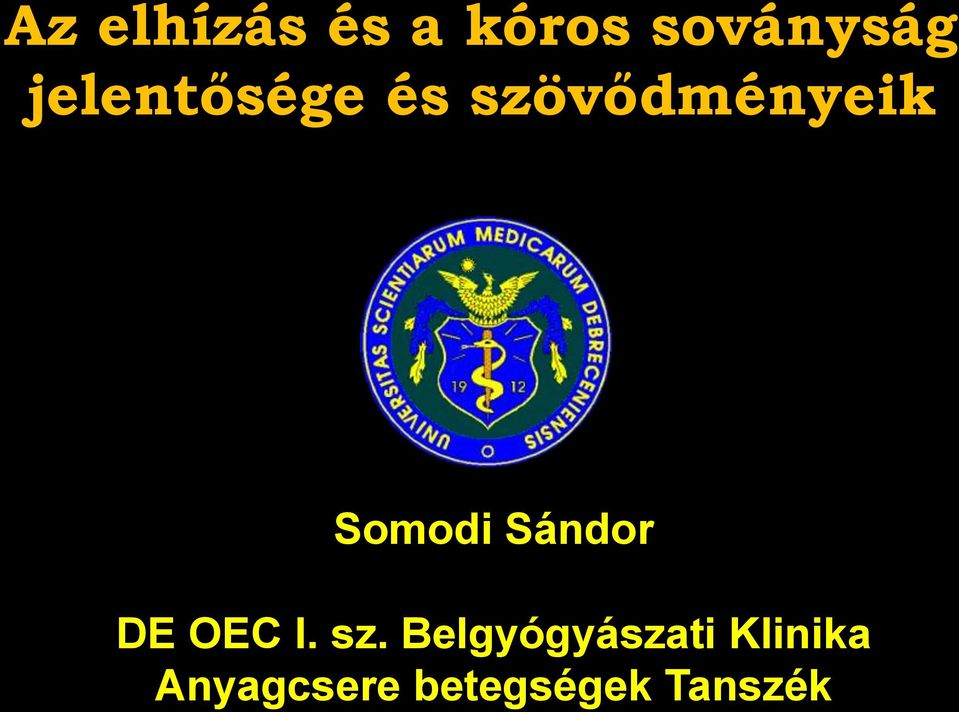 Sándor DE OEC I. sz.