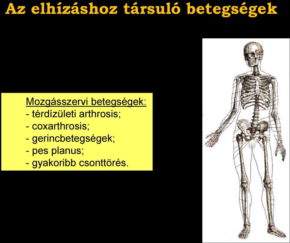 arthrosis; - coxarthrosis; -