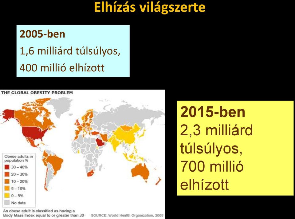 Elhízás világszerte 2015-ben