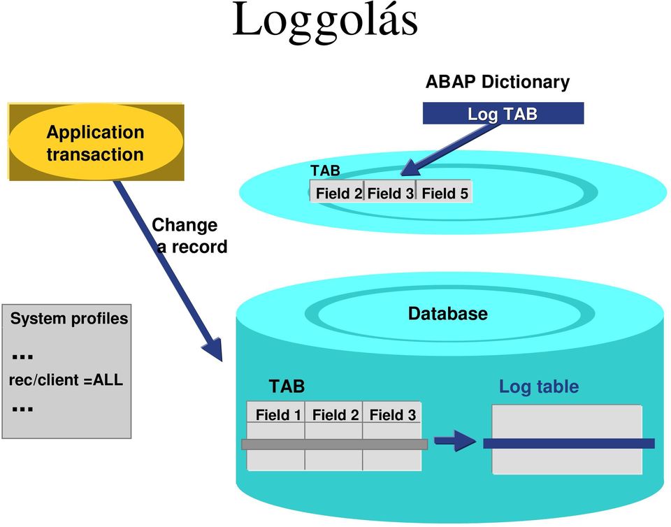 Dictionary Log TAB System profiles.