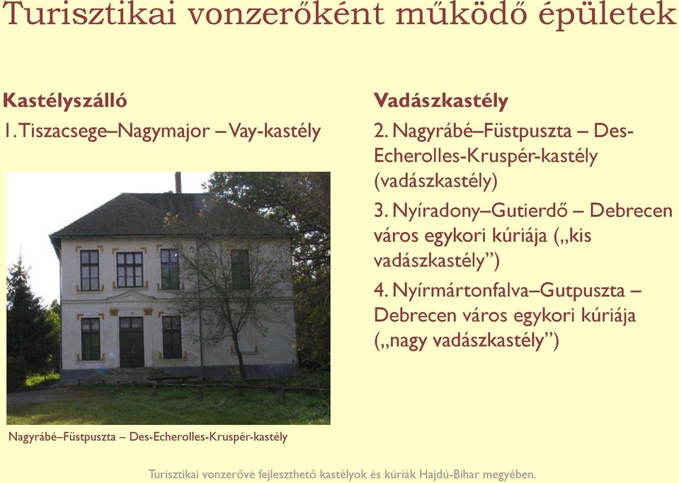 Nagyrábé Füstpuszta Des- Echerolles-Kruspér-kastély (vadászkastély) 3.