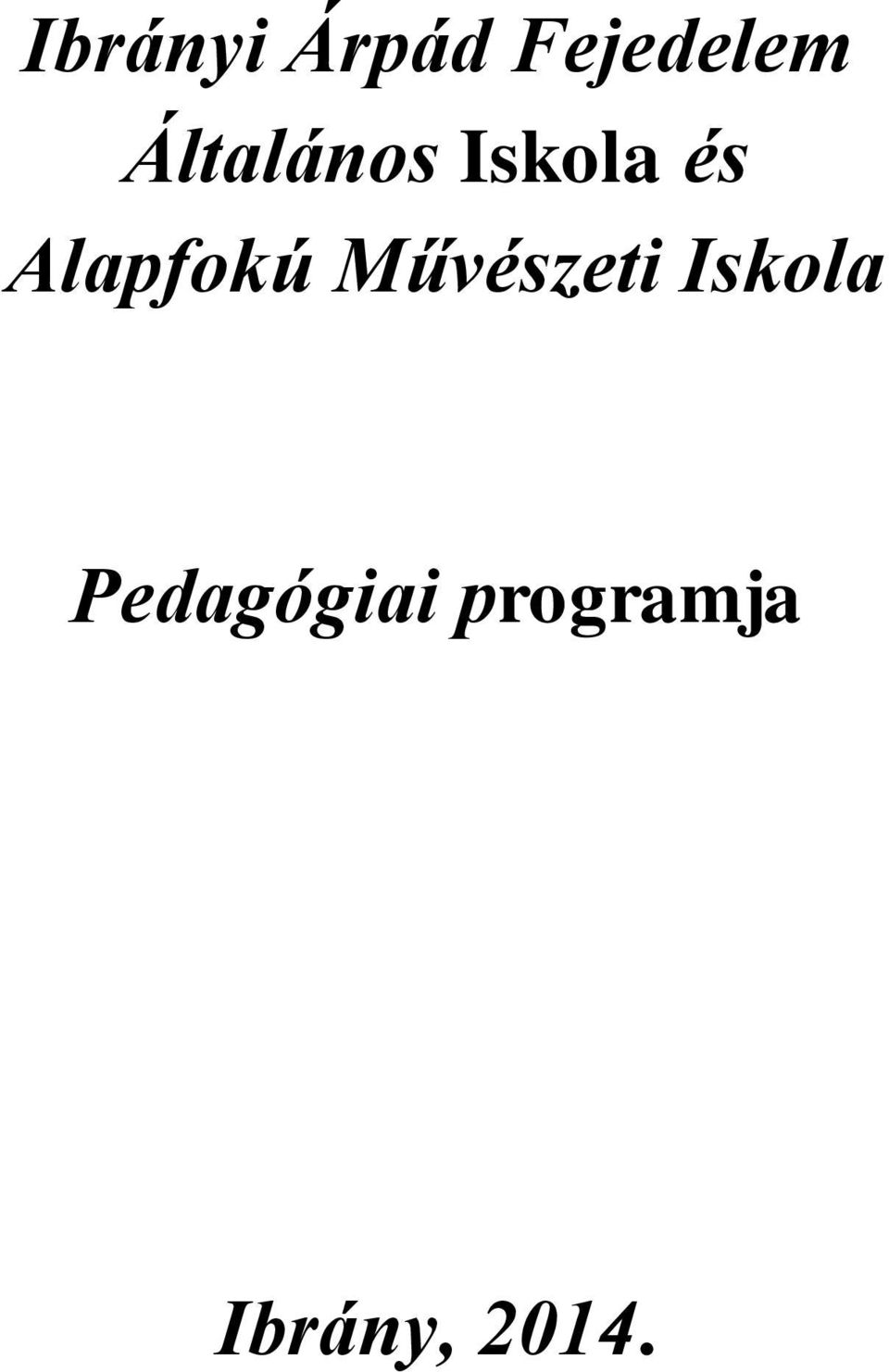 Alapfokú Művészeti Iskola