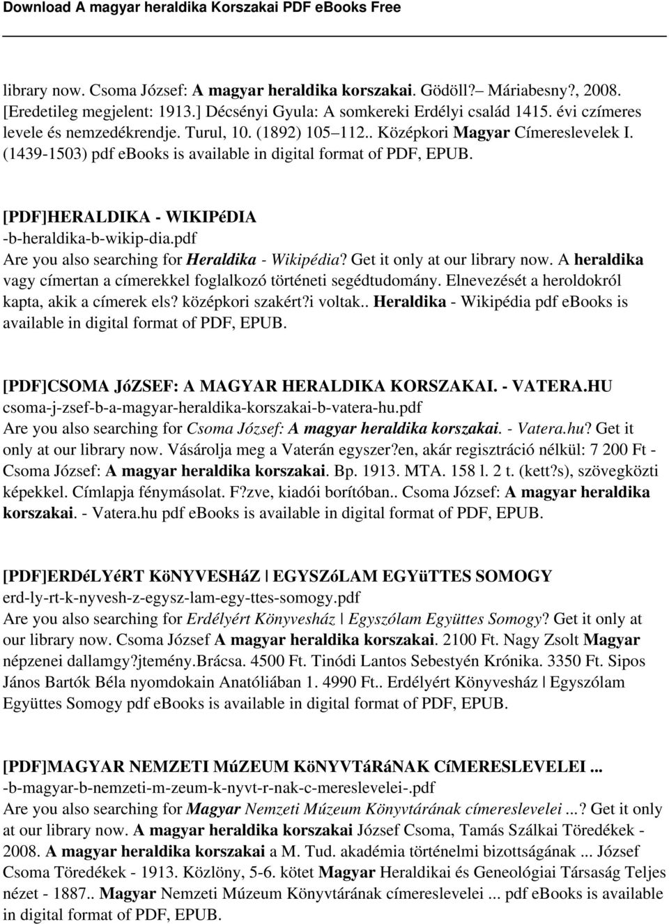 [PDF]HERALDIKA - WIKIPéDIA -b-heraldika-b-wikip-dia.pdf Are you also searching for Heraldika - Wikipédia? Get it only at our library now.