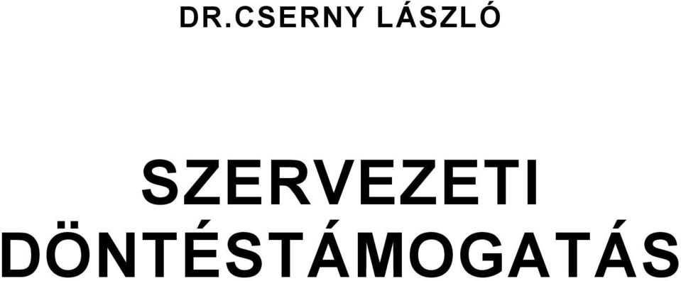 SZERVEZETI