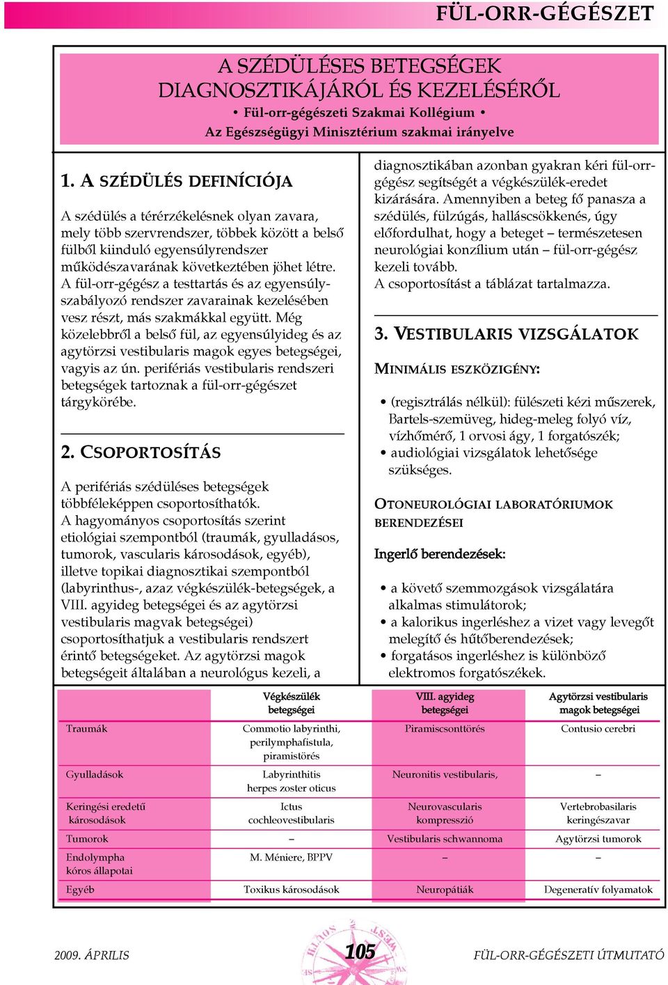 A fül-orr-gégész a testtartás és az egyensúlyszabályozó rendszer zavarainak kezelésében vesz részt, más szakmákkal együtt.