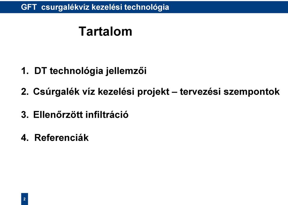 Csúrgalék víz kezelési projekt tervezési