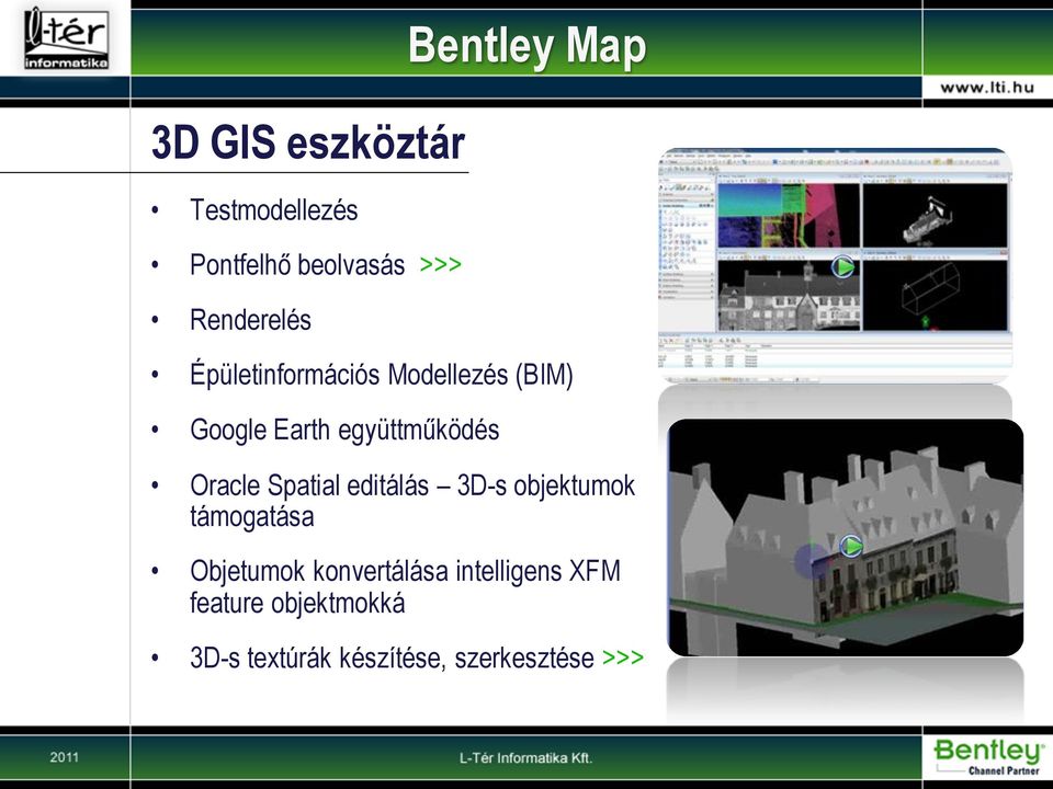 Spatial editálás 3D-s objektumok támogatása Objetumok konvertálása