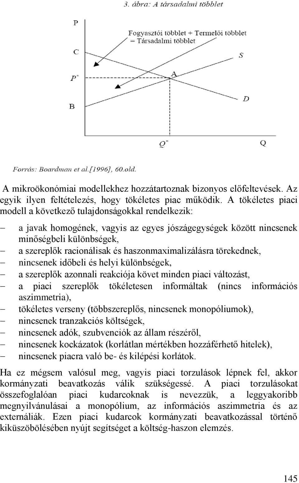 haszonmaximalizálásra törekednek, nincsenek időbeli és helyi különbségek, a szereplők azonnali reakciója követ minden piaci változást, a piaci szereplők tökéletesen informáltak (nincs információs