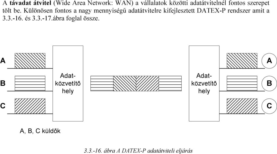 Különösen fontos a nagy mennyiségű adatátvitelre kifejlesztett DATEX-P rendszer amit