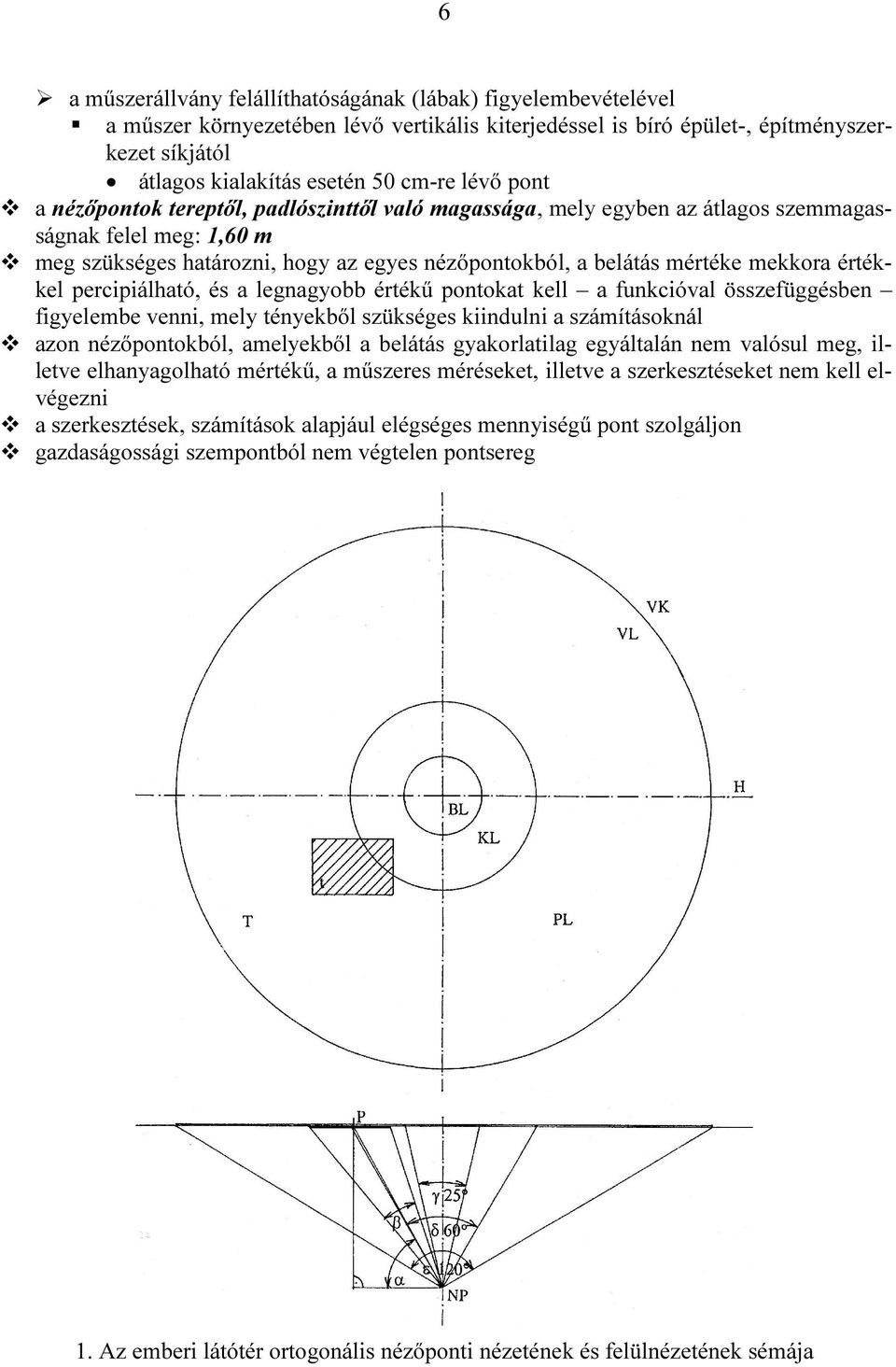 értékkel percipiálható, és a legnagyobb értékű pontokat kell a funkcióval összefüggésben figyelembe venni, mely tényekből szükséges kiindulni a számításoknál azon nézőpontokból, amelyekből a belátás