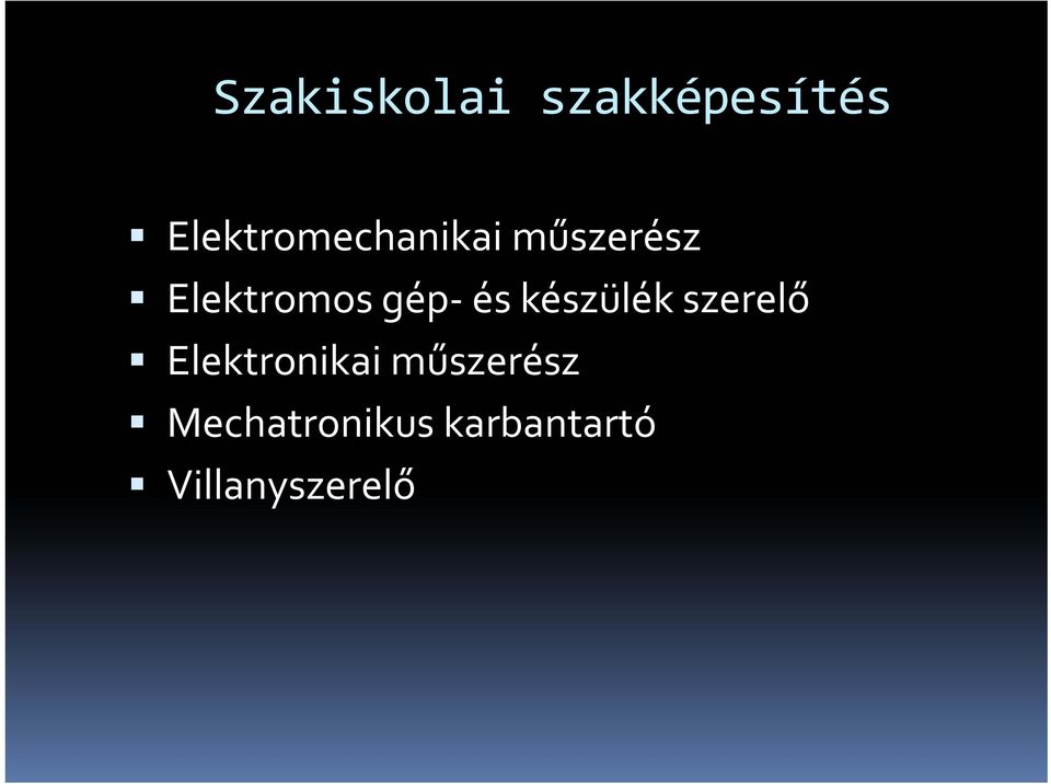 Elektromos gép és készülék szerelő