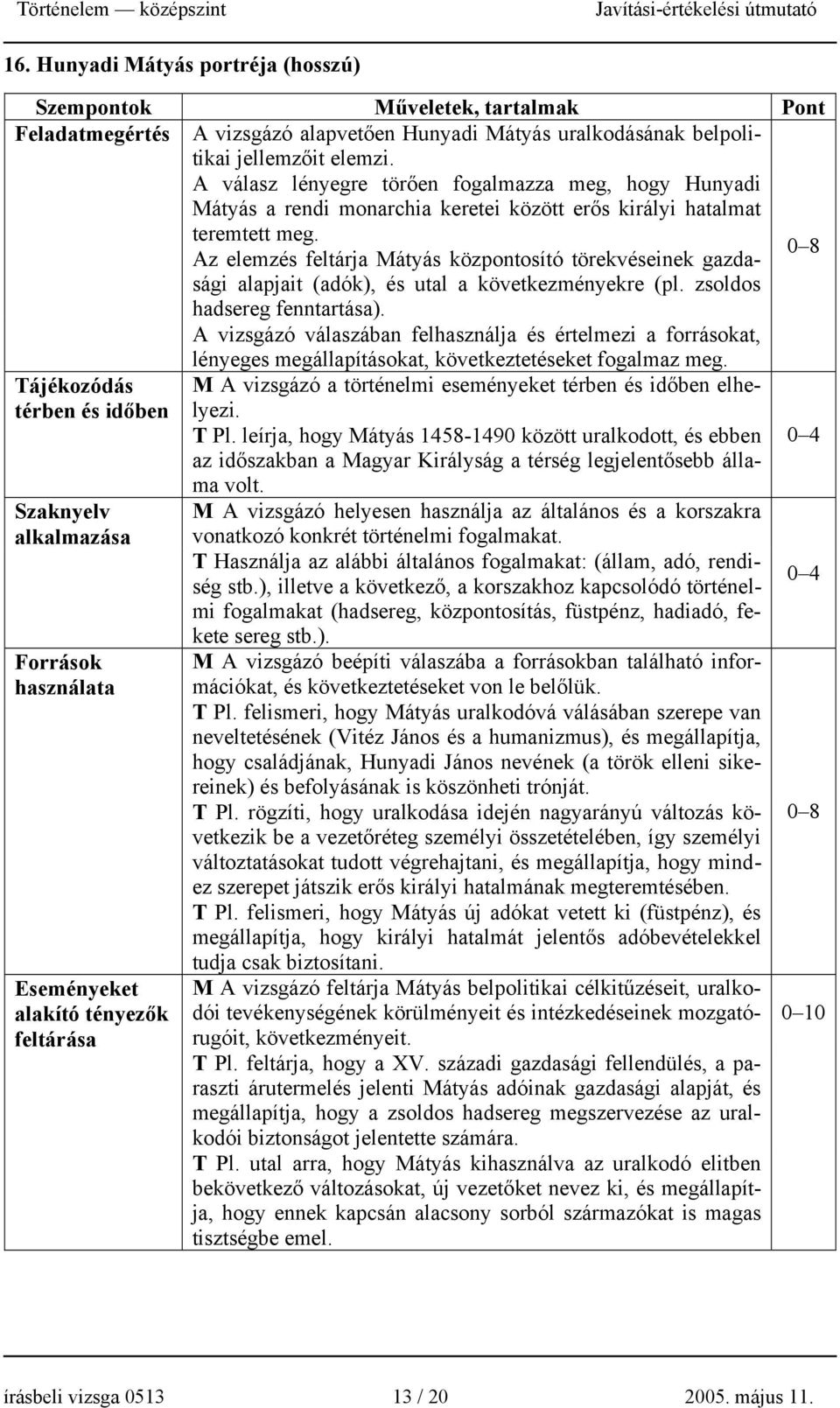 Az elemzés feltárja Mátyás központosító törekvéseinek gazdasági 0 8 alapjait (adók), és utal a következményekre (pl. zsoldos hadsereg fenntartása).