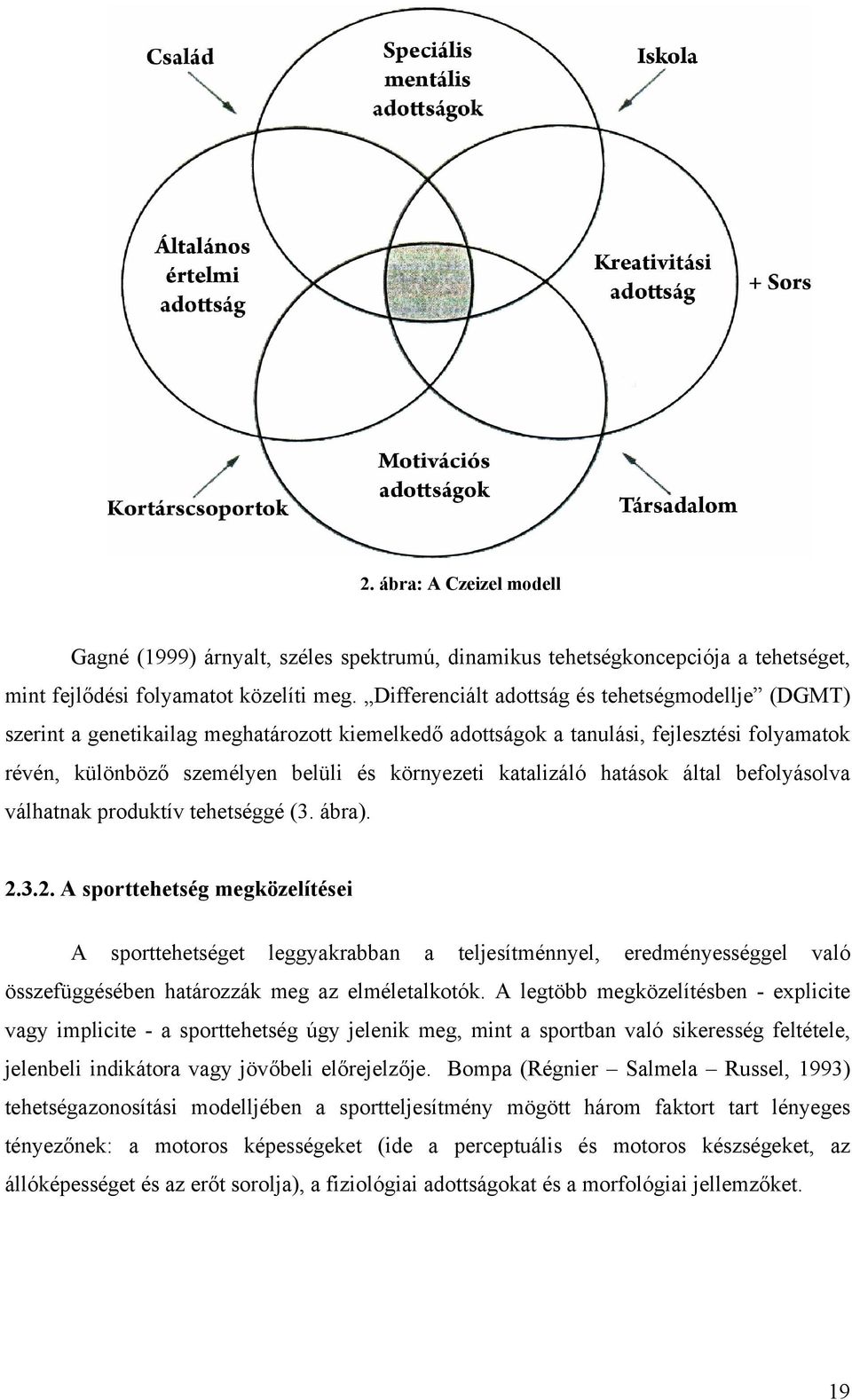 katalizáló hatások által befolyásolva válhatnak produktív tehetséggé (3. ábra). 2.