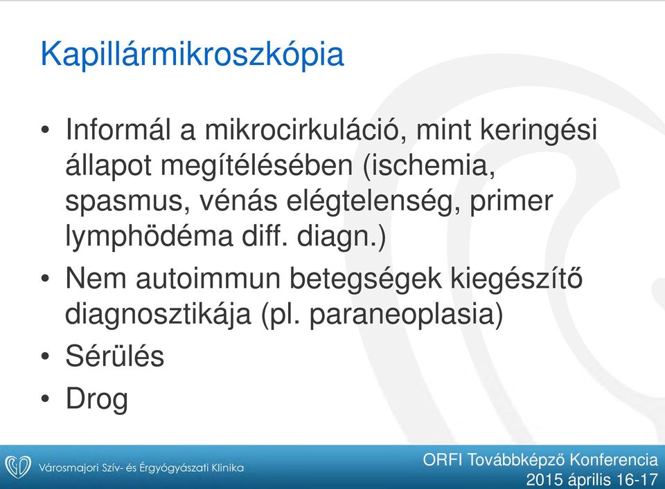 elégtelenség, primer lymphödéma diff. diagn.