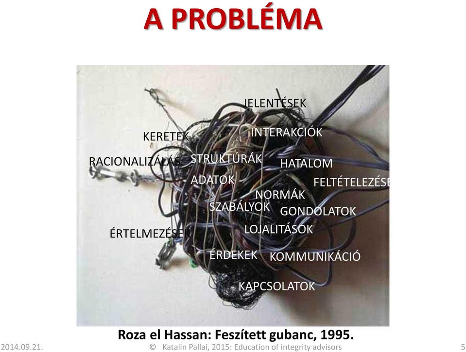 LOJALITÁSOK ÉRDEKEK KOMMUNIKÁCIÓ KAPCSOLATOK Roza el Hassan: Feszített