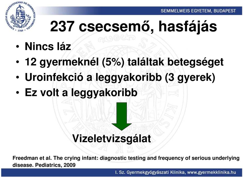 leggyakoribb Vizeletvizsgálat Freedman et al.