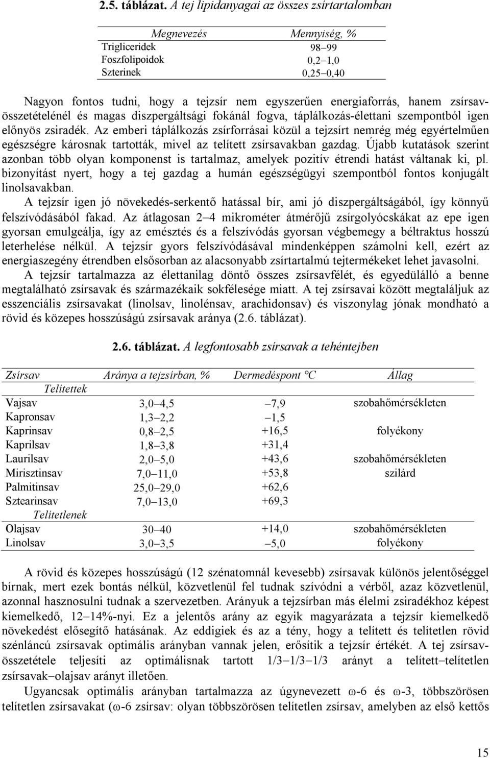 hanem zsírsavösszetételénél és magas diszpergáltsági fokánál fogva, táplálkozás-élettani szempontból igen előnyös zsiradék.