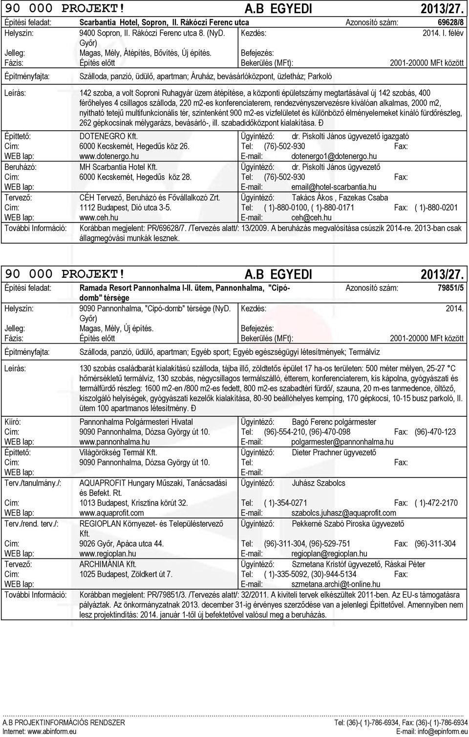 a központi épületszárny megtartásával új 142 szobás, 400 férőhelyes 4 csillagos szálloda, 220 m2-es konferenciaterem, rendezvényszervezésre kiválóan alkalmas, 2000 m2, nyitható tetejű