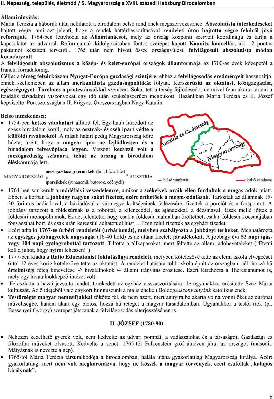 1764-ben létrehozta az Államtanácsot, mely az ország központi szerveit koordinálja és tartja a kapcsolatot az udvarral.