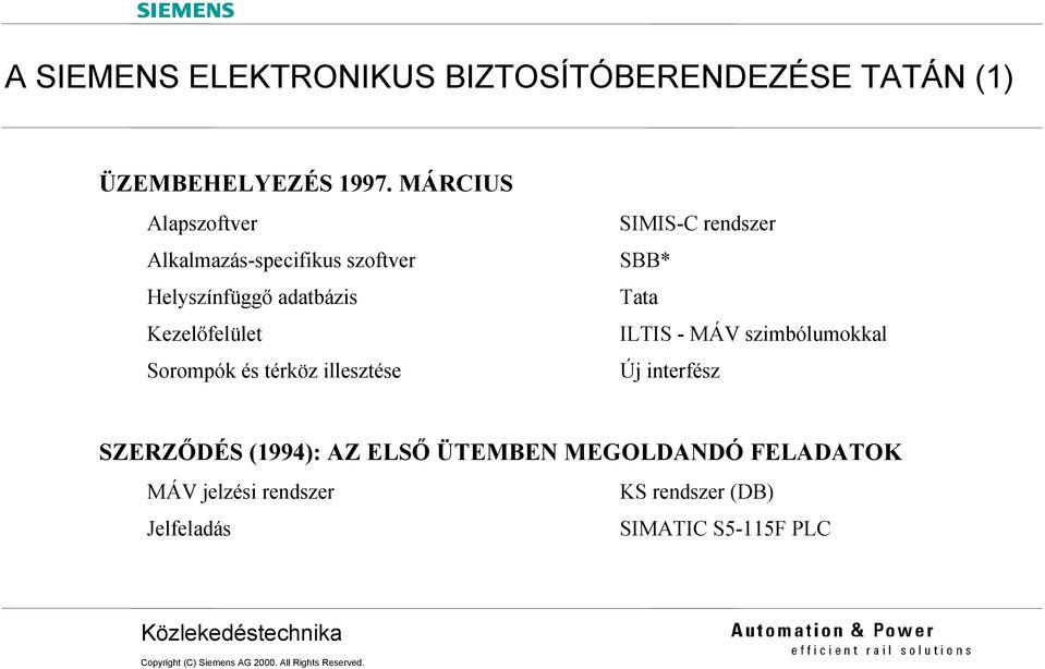 Sorompók és térköz illesztése SIMIS-C rendszer SBB* Tata ILTIS - MÁV szimbólumokkal Új