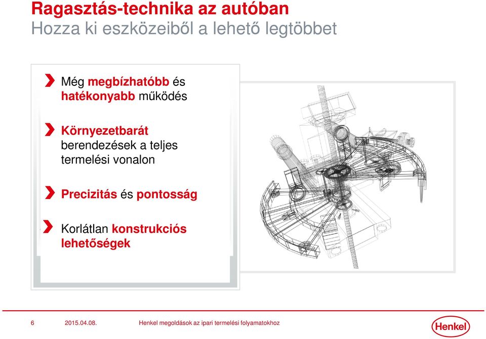 teljes termelési vonalon Precizitás és pontosság Korlátlan konstrukciós