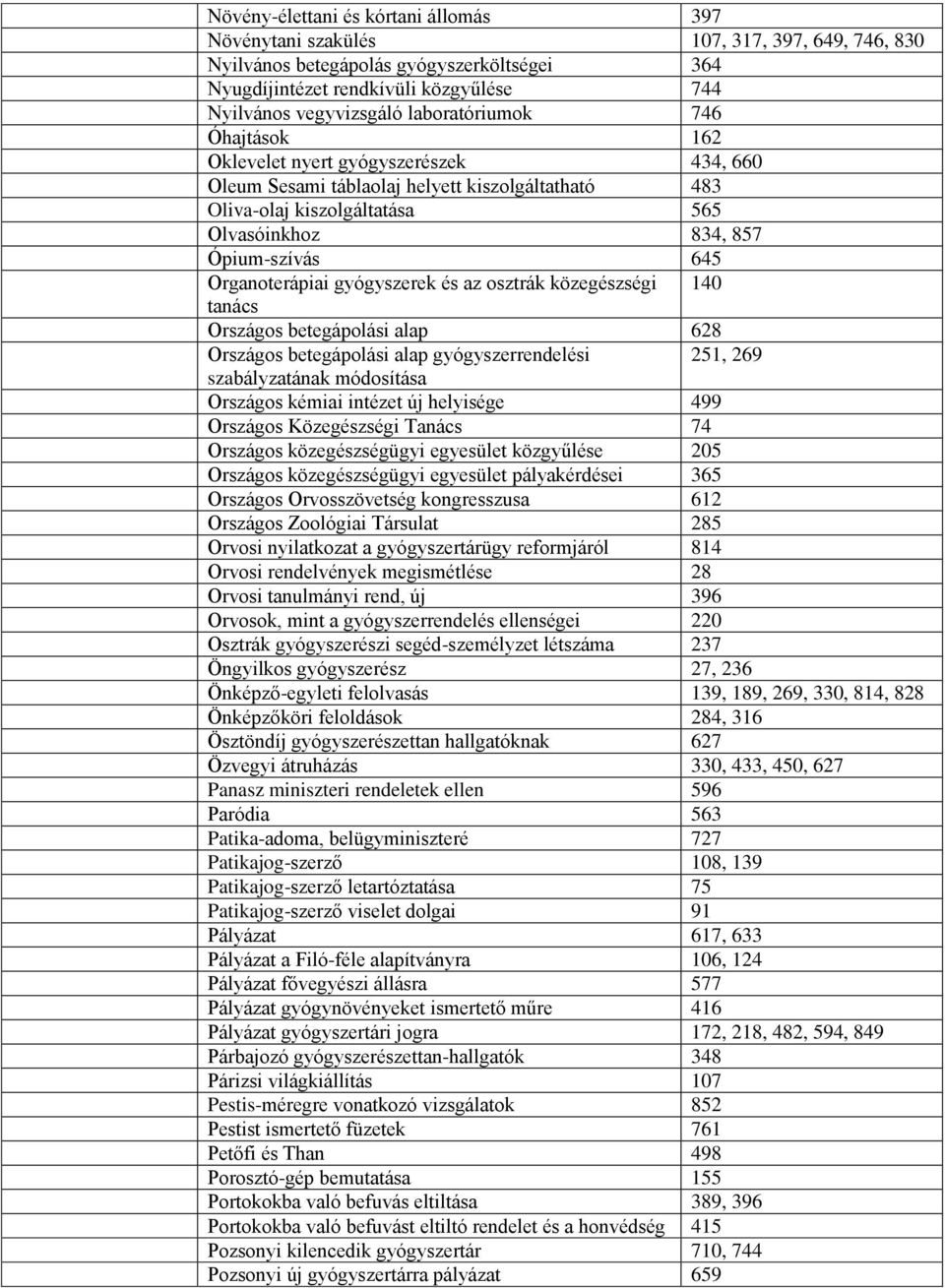 Organoterápiai gyógyszerek és az osztrák közegészségi 140 tanács Országos betegápolási alap 628 Országos betegápolási alap gyógyszerrendelési 251, 269 szabályzatának módosítása Országos kémiai