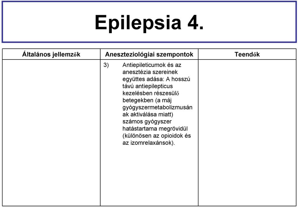 hosszú távú antiepilepticus kezelésben részesülő betegekben (a máj