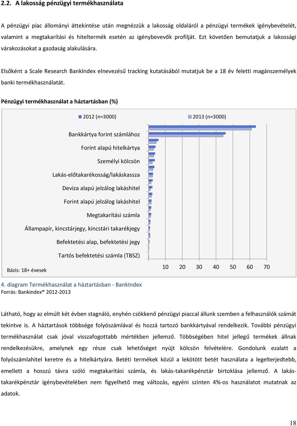 Elsőként a Scale Research BankIndex elnevezésű tracking kutatásából mutatjuk be a 8 év feletti magánszemélyek banki termékhasználatát.