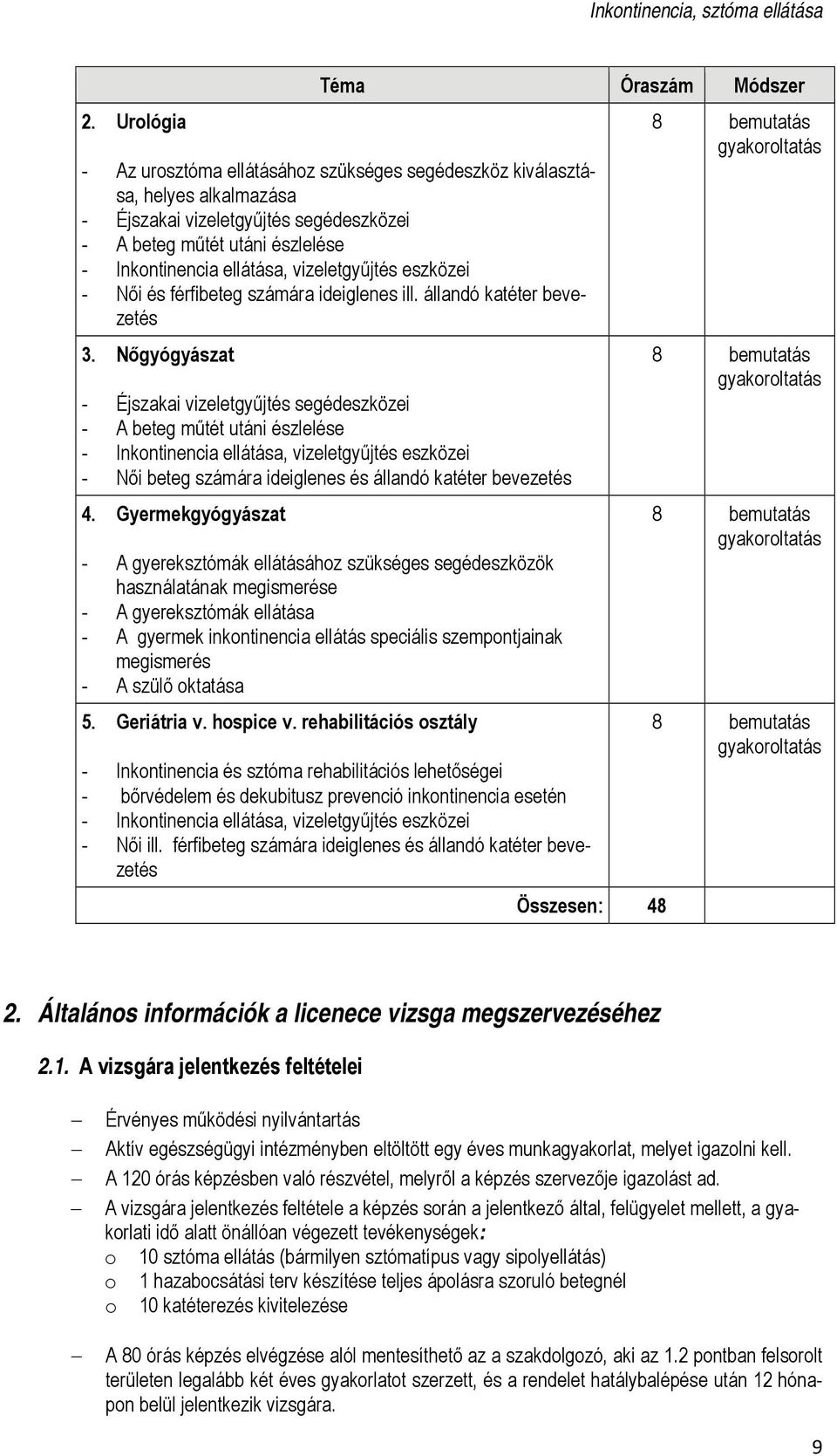 Nőgyógyászat Éjszakai vizeletgyűjtés segédeszközei A beteg műtét utáni észlelése Inkontinencia ellátása, vizeletgyűjtés eszközei Női beteg számára ideiglenes és állandó katéter bevezetés 4.