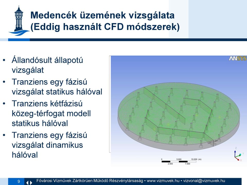 statikus hálóval Tranziens kétfázisú közeg-térfogat modell