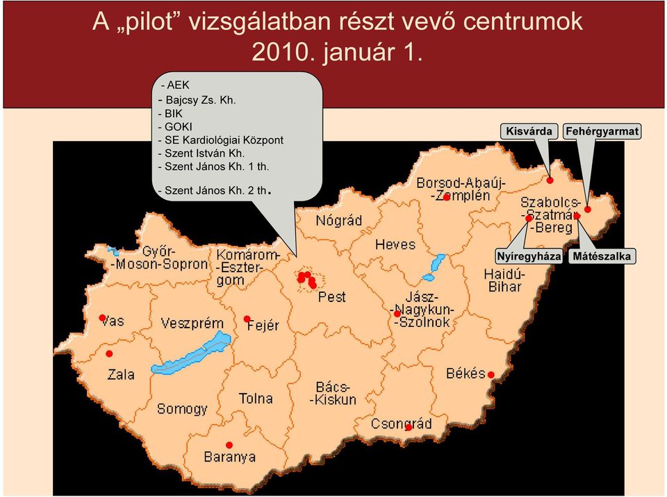 - BIK - GOKI - SE Kardiológiai Központ - Szent István Kh.