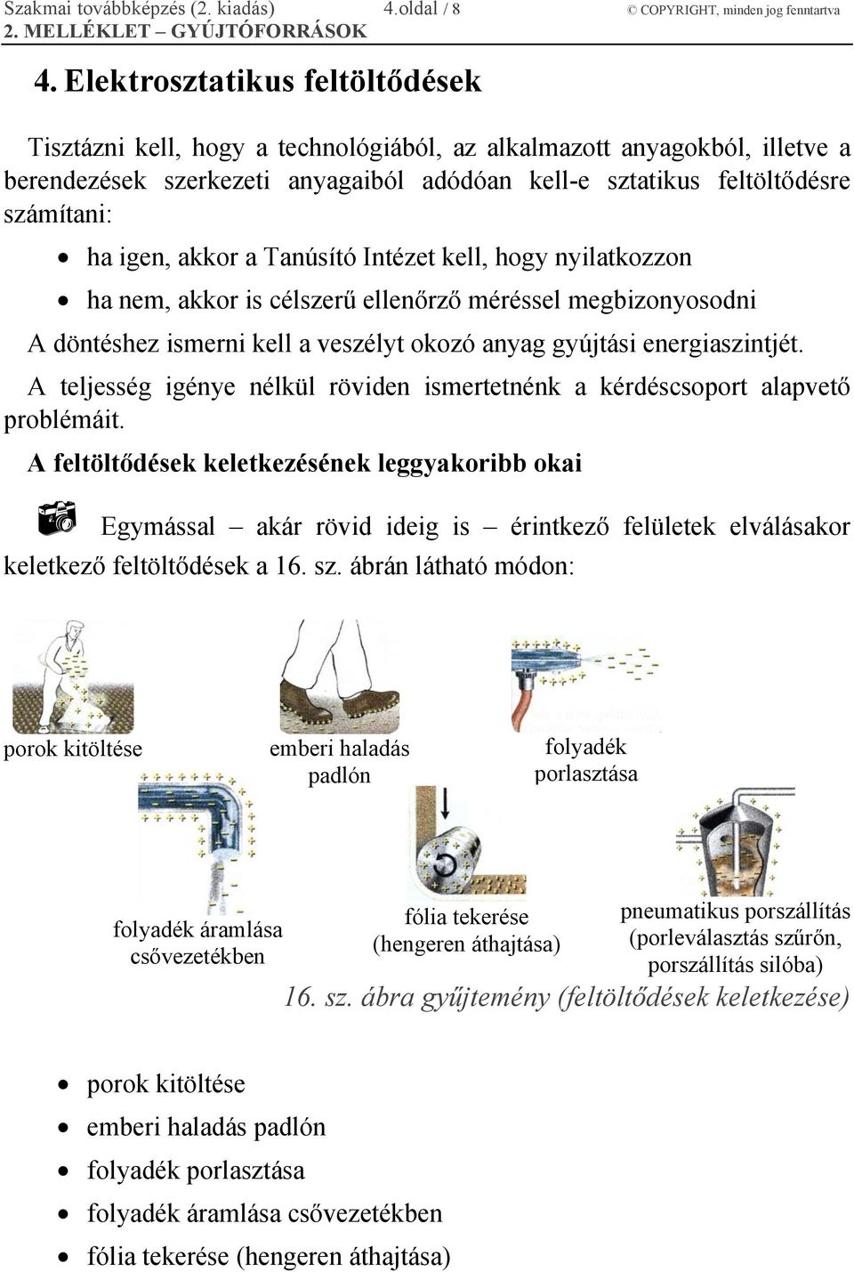 igen, akkor a Tanúsító Intézet kell, hogy nyilatkozzon ha nem, akkor is célszerű ellenőrző méréssel megbizonyosodni A döntéshez ismerni kell a veszélyt okozó anyag gyújtási energiaszintjét.