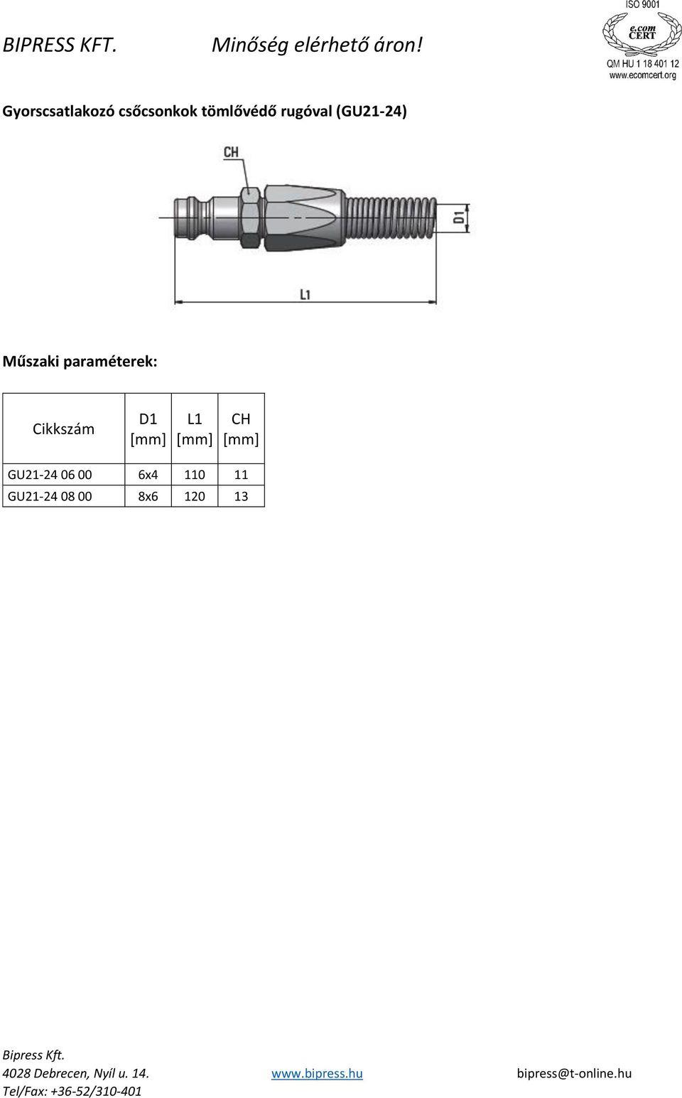 D1 L1 GU21-24 06 00 6x4 110