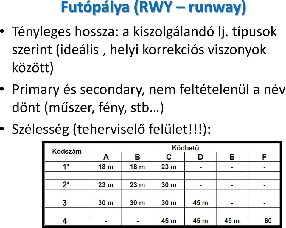 között) Primary és secondary, nem feltételenül a név