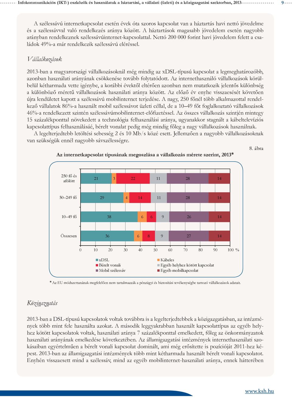 Nettó forint havi jövedelem felett a családok 49-a már rendelkezik szélessávú eléréssel.