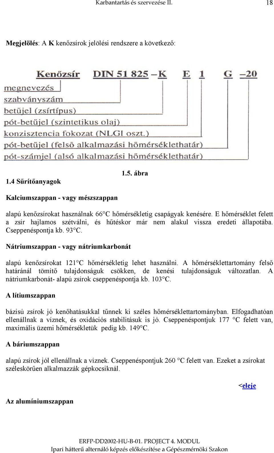 E hőmérséklet felett a zsír hajlamos szétválni, és hűtéskor már nem alakul vissza eredeti állapotába. Cseppenéspontja kb. 93 C.