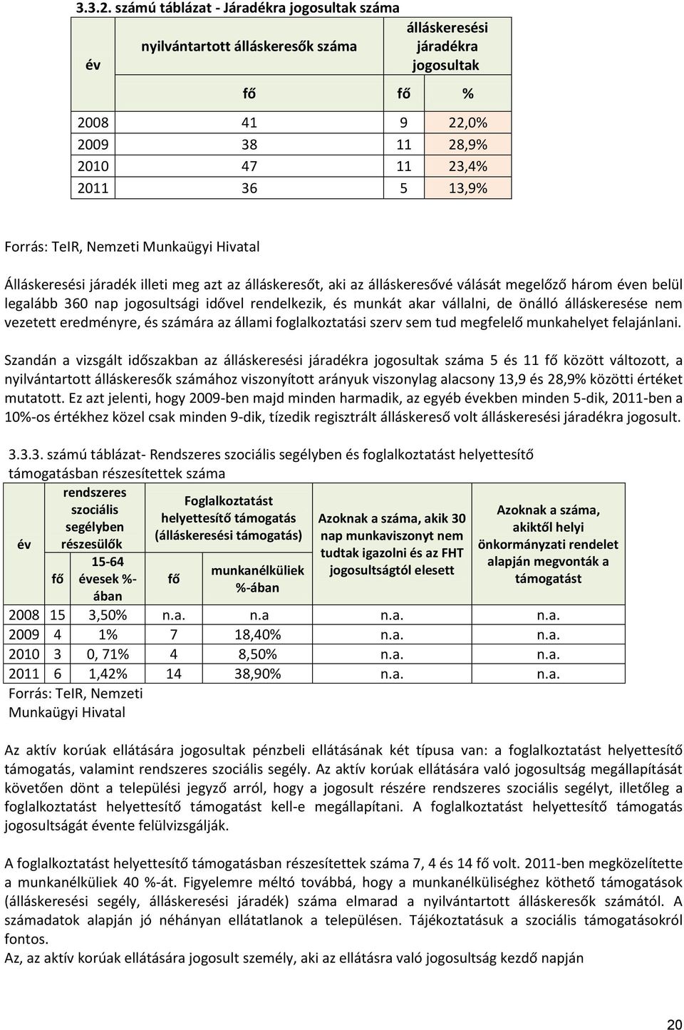 TeIR, Nemzeti Munkaügyi Hivatal Álláskeresési járadék illeti meg azt az álláskeresőt, aki az álláskeresővé válását megelőző három éven belül legalább 360 nap jogosultsági idővel rendelkezik, és