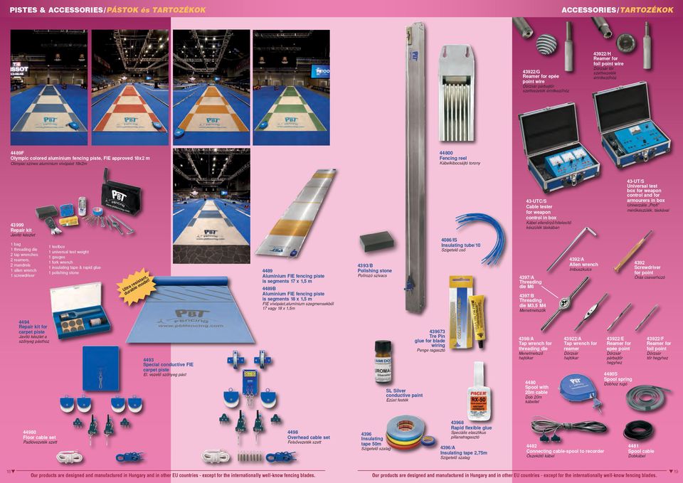 készlet 1 bag 1 threading die 2 tap wrenches 2 reamers, 2 mandrels 1 allen wrench 1 screwdriver 1 testbox 1 universal test weight 1 gauges 1 fork wrench 1 insulating tape & rapid glue 1 polishing