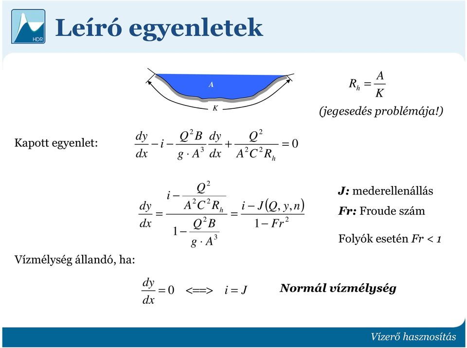 i A 2 Q C Q 1 g 2 2 2 B A R 3 h = i J ( Q, y, n) 1 Fr 2 J: mederellenállás