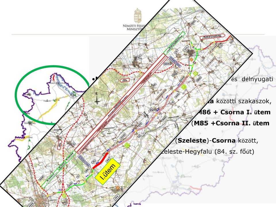 Győr-Enese és az Enese-Csorna közötti szakaszok, Csorna keleti elkerülő (M85-M86 + Csorna I.