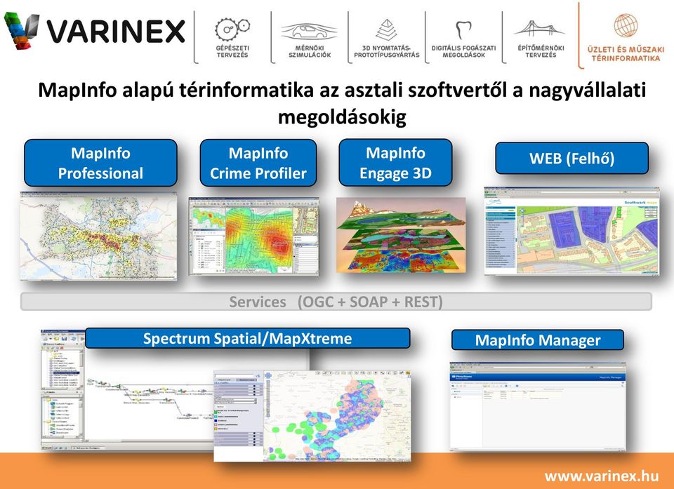 Crime Profiler MapInfo Engage 3D WEB (Felhő) Services