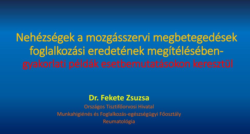 keresztül Dr.