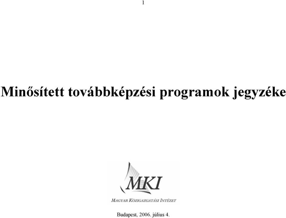 programok