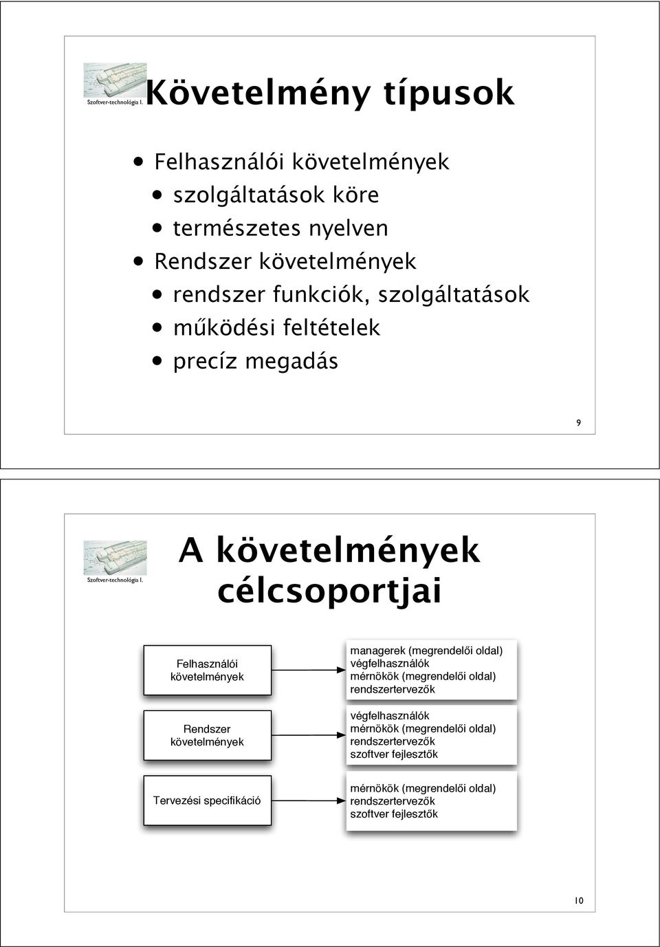 i oldal) végfelhasználók mérnökök (megrendel!i oldal) rendszertervez!k végfelhasználók mérnökök (megrendel!